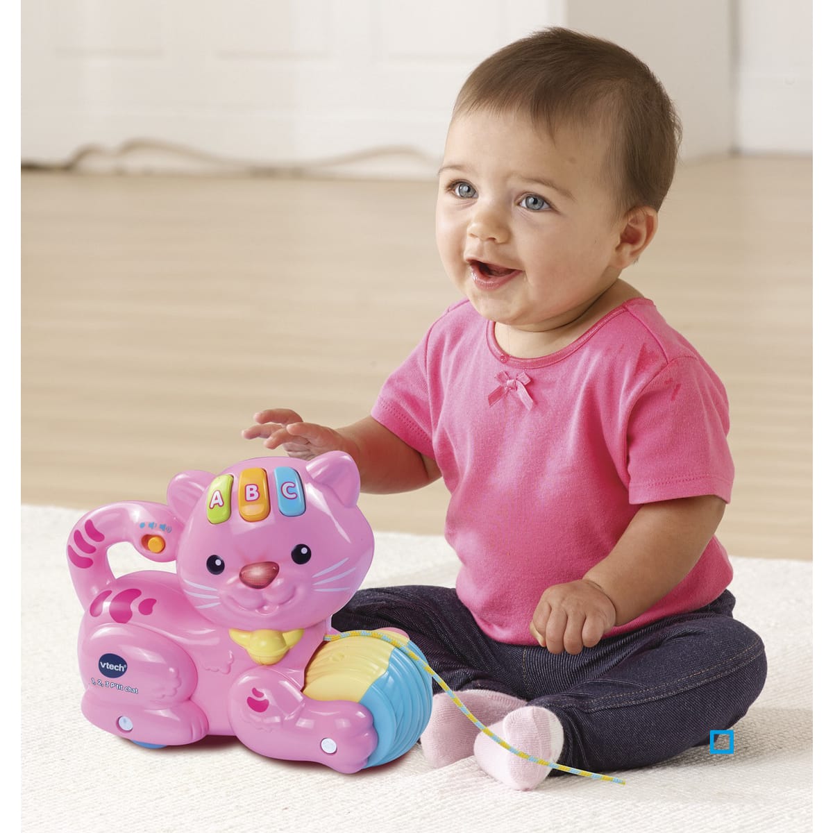VTECH 1 2 3 PTIT CHAT ROSE