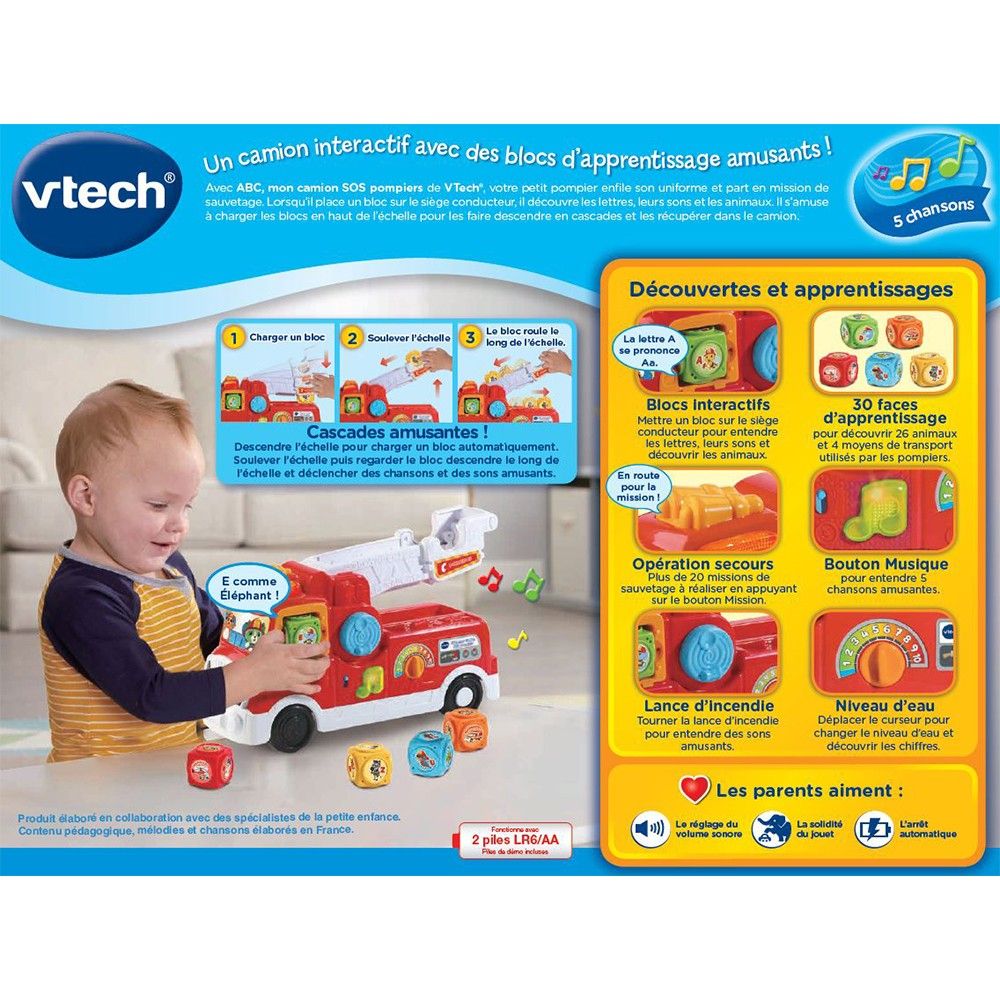 VTECH ABC MON CAMION SOS POMPIER