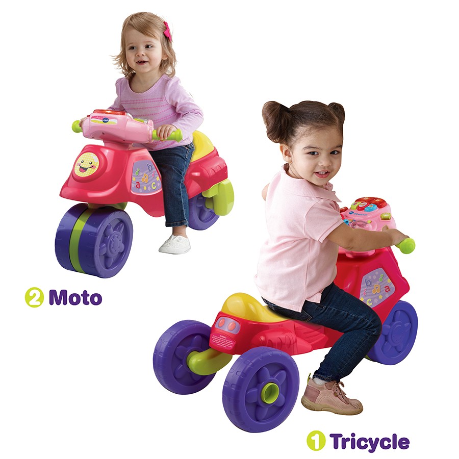 Vtech cyclo-moto 2en1 fille
