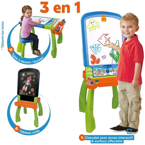 Vtech magi chevalet interactif 3en1 bleu