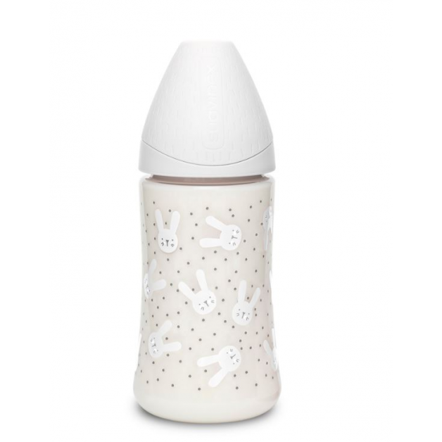BIBERON 270 ML SILICONE 0M+ GRIS