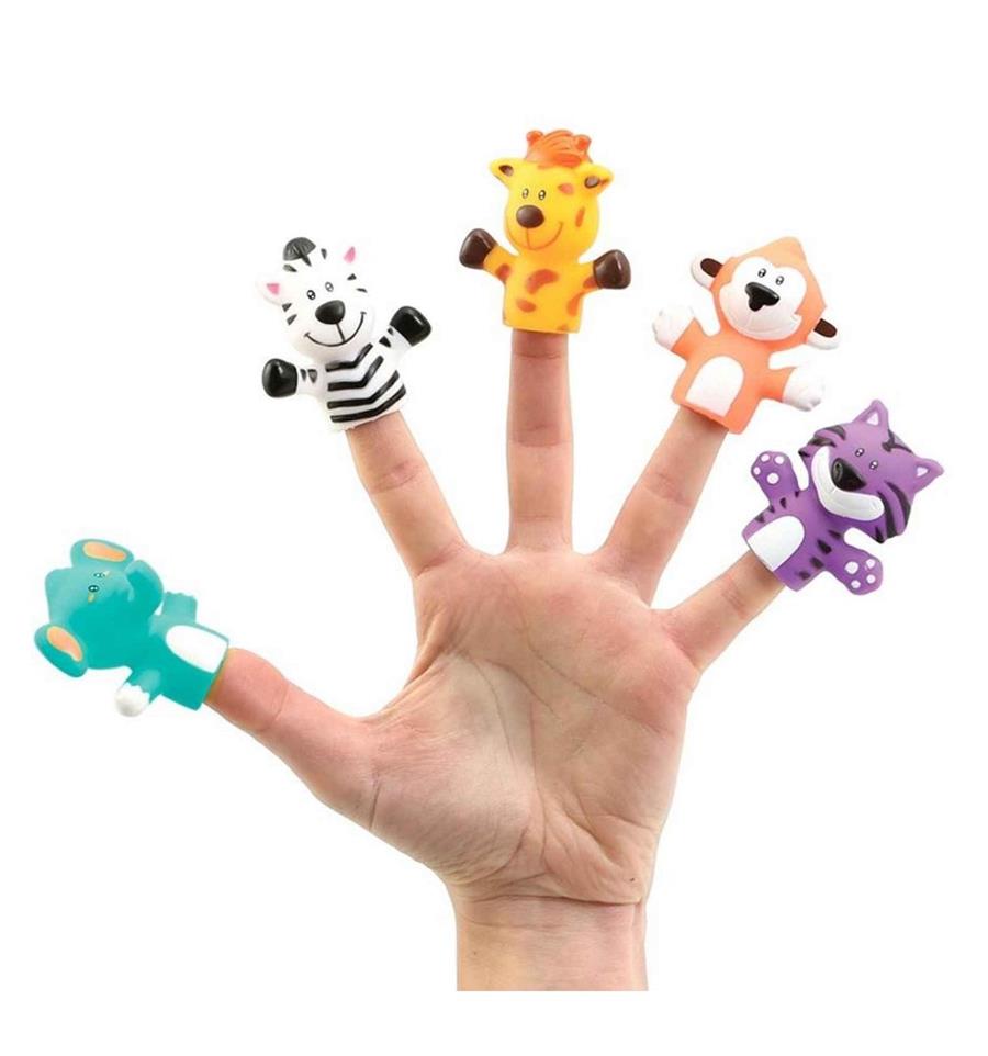 LUDI Marionnettes de doigts Savane