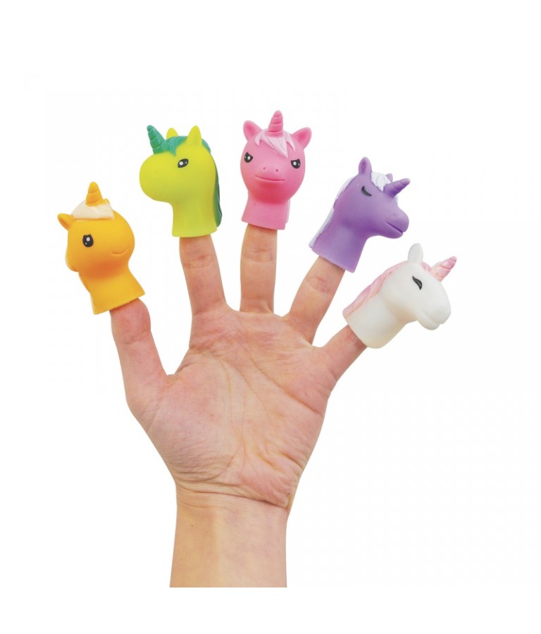 LUDI Marionnettes de doigts Licornes