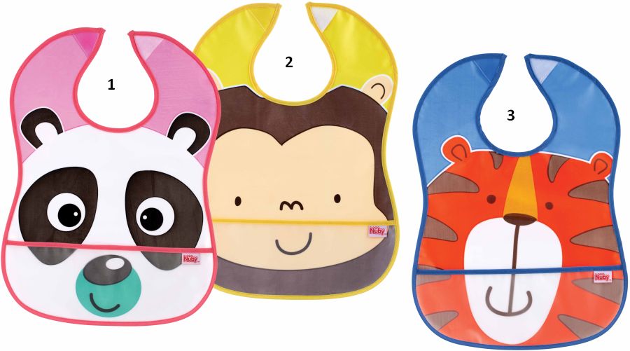 NUBY BAVOIR IMPERMEABLE AVEC POCHE 3M+