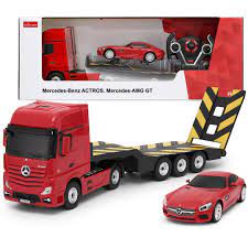RASTAR CAMION MERCEDES BENZ ACTROS + VOITURE