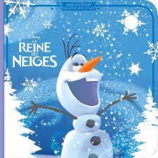 LA REINE DES NEIGE MON LIVRE PHOSPHORESCENT