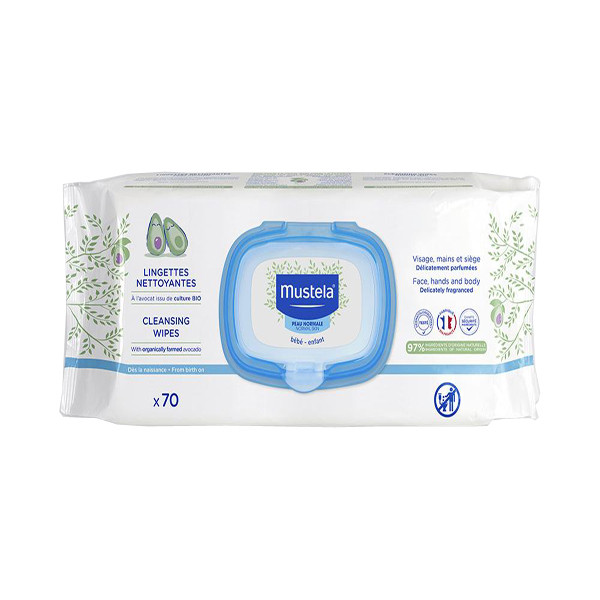 MUSTELA LINGETTE PEAU NORMALE À L'AVOCAT BIO