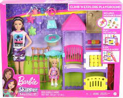 MATTEL BARBIE SKIPPER BABY SITTER AU PARC