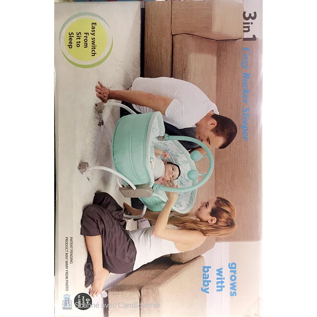 MARIBEL TRANSAT 3EN1 COZY ROCKER SLEEPER ROSE