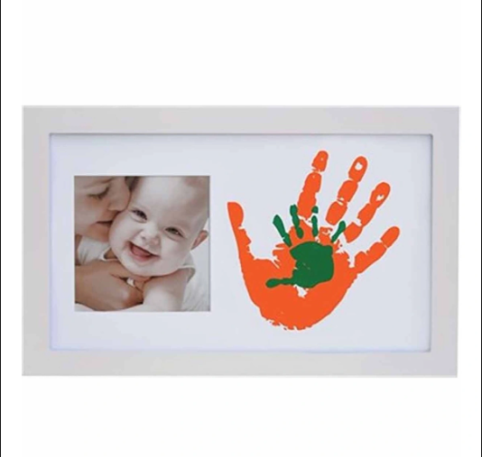BABY MEMORY CADRE EMPREINTE AC PEINTURE  BLANC
