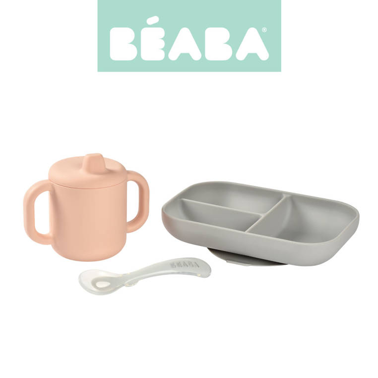 BEABA COFFRET D'APPRENTISSAGE SOLICONE ROSE