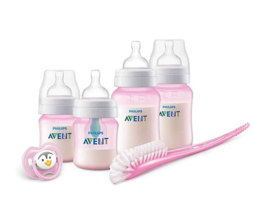 AVENT KIT BIBERON ANTI-COLIC ROSE