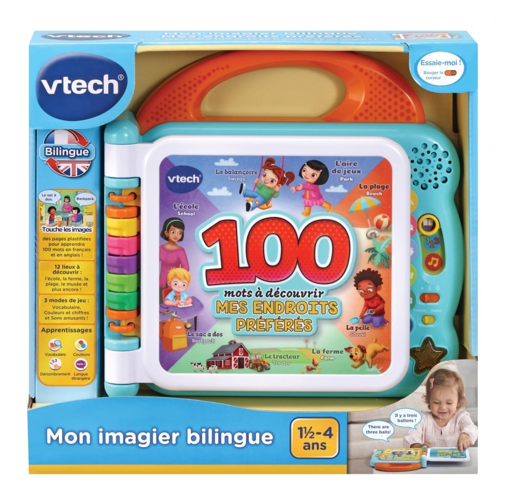 VTECH MON IMAGIER BILINGUE MES ENDROITS  PRÉFÉRÉS