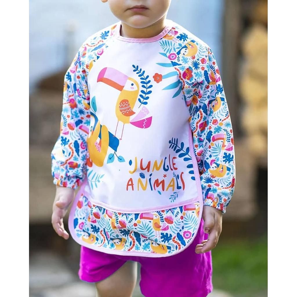 BEBECHI BAVOIR AVEC MANCHE JUNGLE ANIMALS