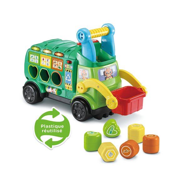 VTECH MAXI CAMION POUBELLE RECYCLO'FORMES