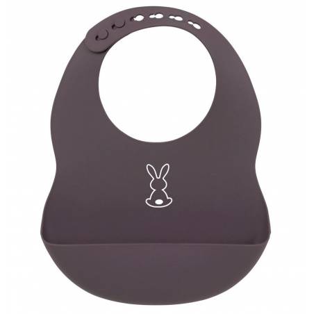 NATTOU BAVOIR EN SILICONE AUBERGINE