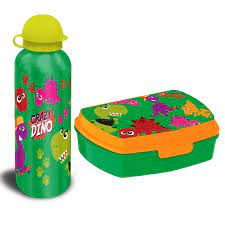 BOITE A GOUTER + BOUTEILLE CRAZY DINO