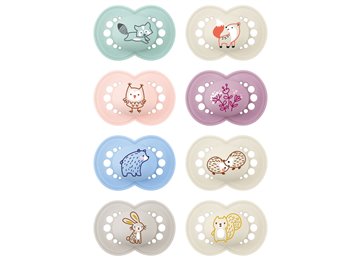MAM 2 SUCETTES EN SILICONE ORIGINAL 6M+
