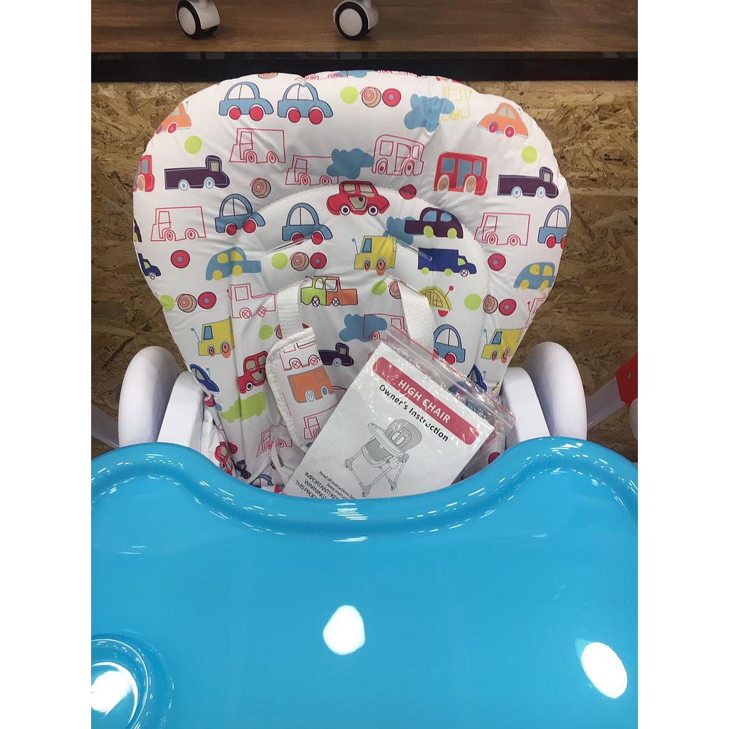 BEBELOVE CHAISE HAUTE 6M+ WHITE-BLEU