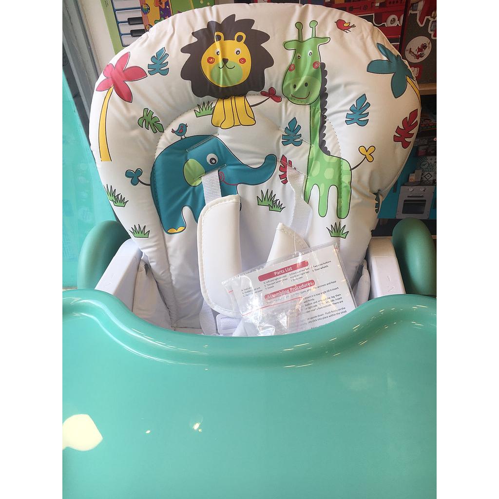 BEBELOVE CHAISE HAUTE 6M+ GREEN-BLEU