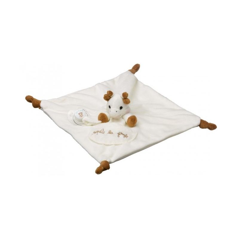 SOPHIE LA GIRAFE DOUDOU AVEC ATTACHE SUCETTE