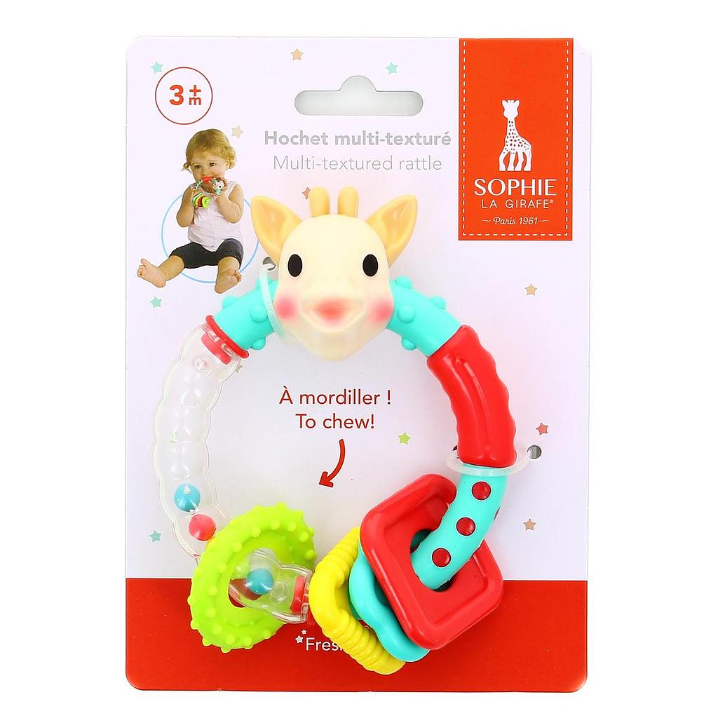 SOPHIE LA GIRAFE HOCHET MULTI-TEXTURÉ
