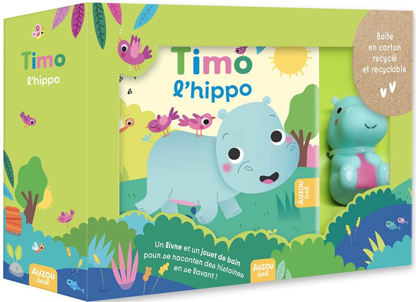 AUZOU LIVRE DE BAIN BEBE TIMO L'HIPPO