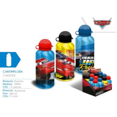 KIDS BOUTEILLE D'EAU EN ALUMINIUM 500 ML CARS