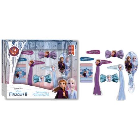 FROZEN COFFRET ACCESSOIRES DE CHEVEUX 14 PCS