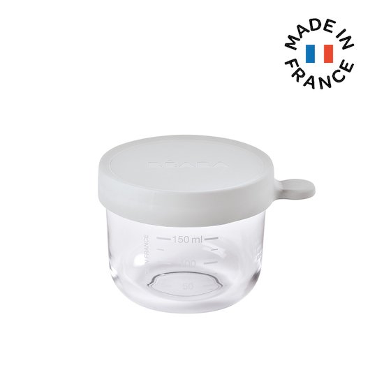 BEABA PORTION EN VERRE 150 ML GRIS