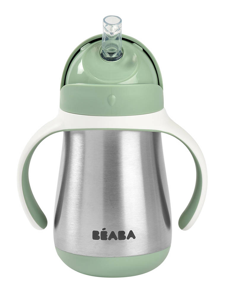 BEABA TASSE A PAILLE EN INOX 250 ML 8M+