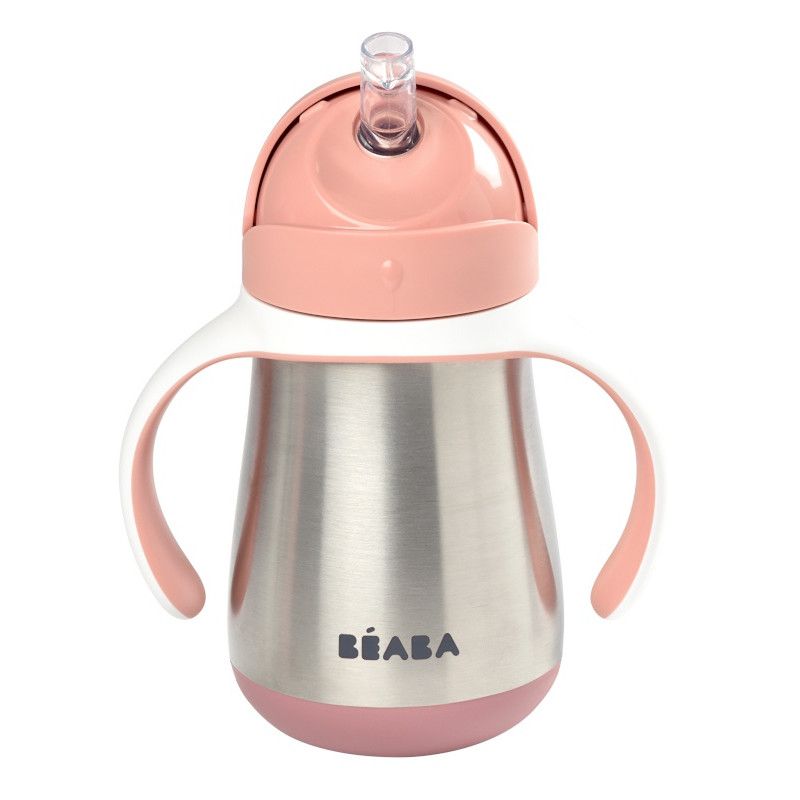 BEABA TASSE A PAILLE EN INOX 250 ML 8M+