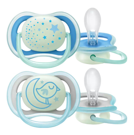 AVENT 2 SUCETTE ULTRA AIR NIGHTTIME 6-18M
