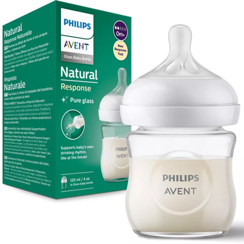 AVENT BIBERON NATURAL 120 ML VERRE