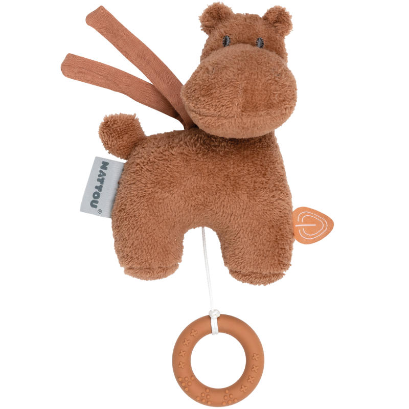 NATTOU MINI PELUCHE MUSICAL HIPPOPOTAME SUSIE &amp; BONNIE