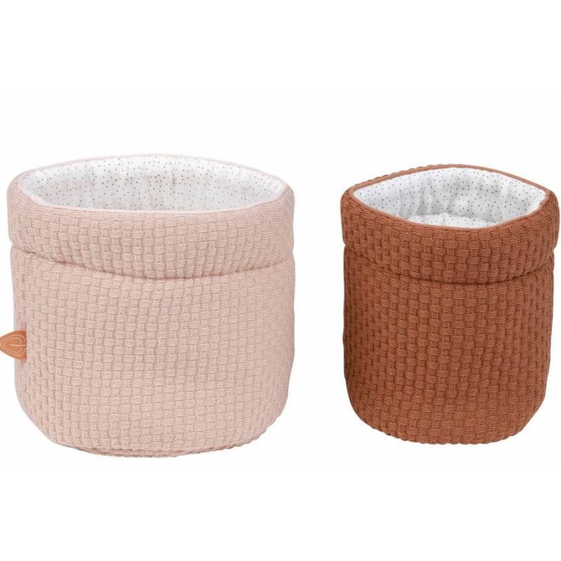 NATTOU LOT DE 2 PANIERS DE RANGEMENTS SUSIE &amp; BONNIE
