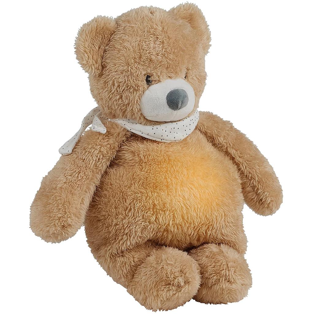 NATTOU VEILLEUSE PELUCHE OURS SLEEPY BEIGE