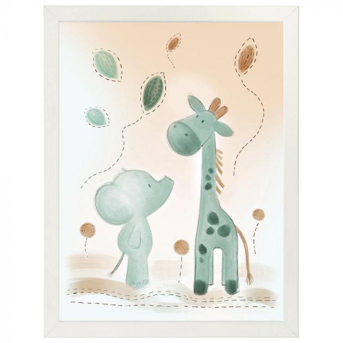NATTOU POSTER AVEC CADRE 40 X 30 AXEL &amp; LUNA