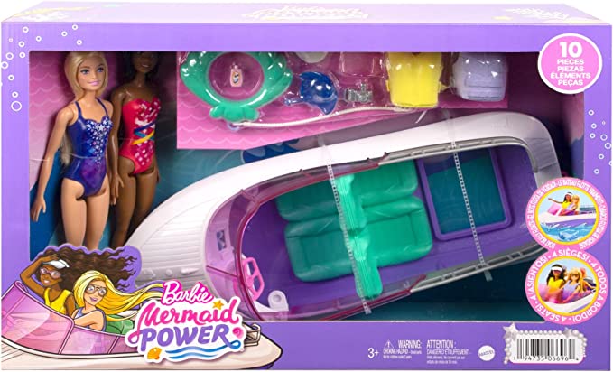 MATTEL BARBIE BATEAU + 2 POUPEE