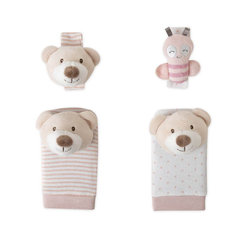 INTERBABY HOCHET MAINS ET PIEDS ROSE