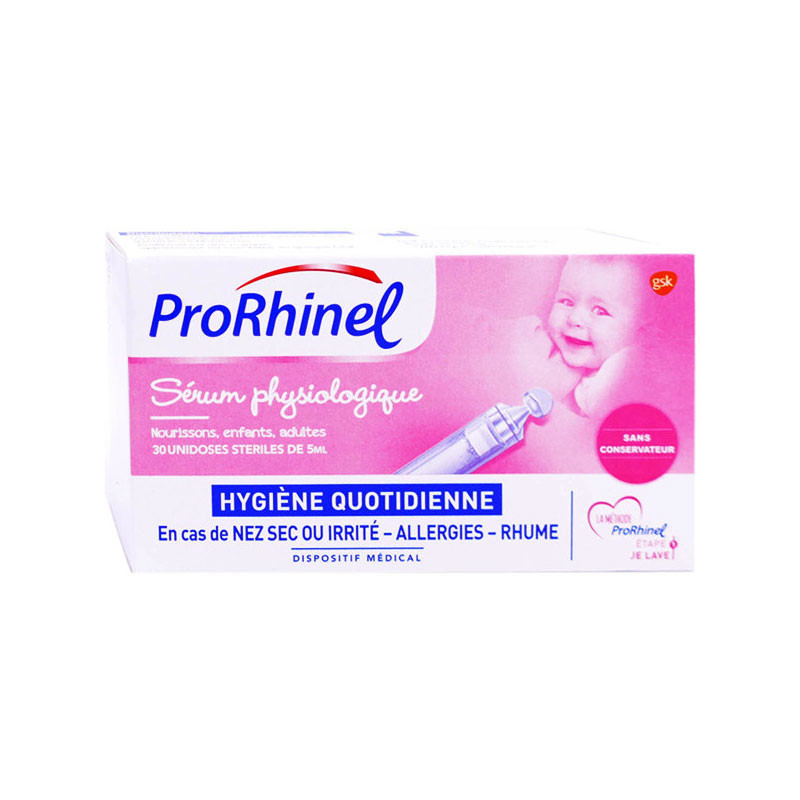 PRORHINEL SERUM PHYSIOLOGIQUE 30 UNIDOSES 5ML