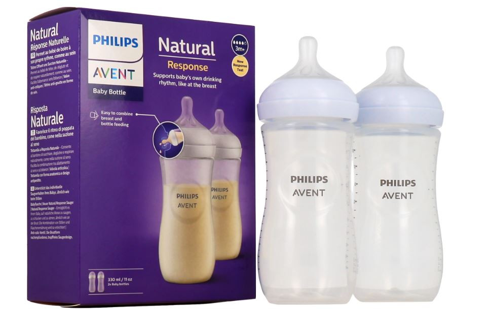 AVENT NATURAL REPONSE PACK 2 BIBERON NATUREL 330 ML