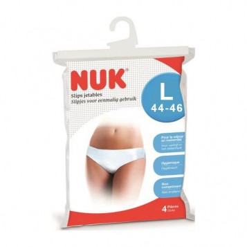 NUK 4 SLIPS JETABLES  TAILLE L 44-46