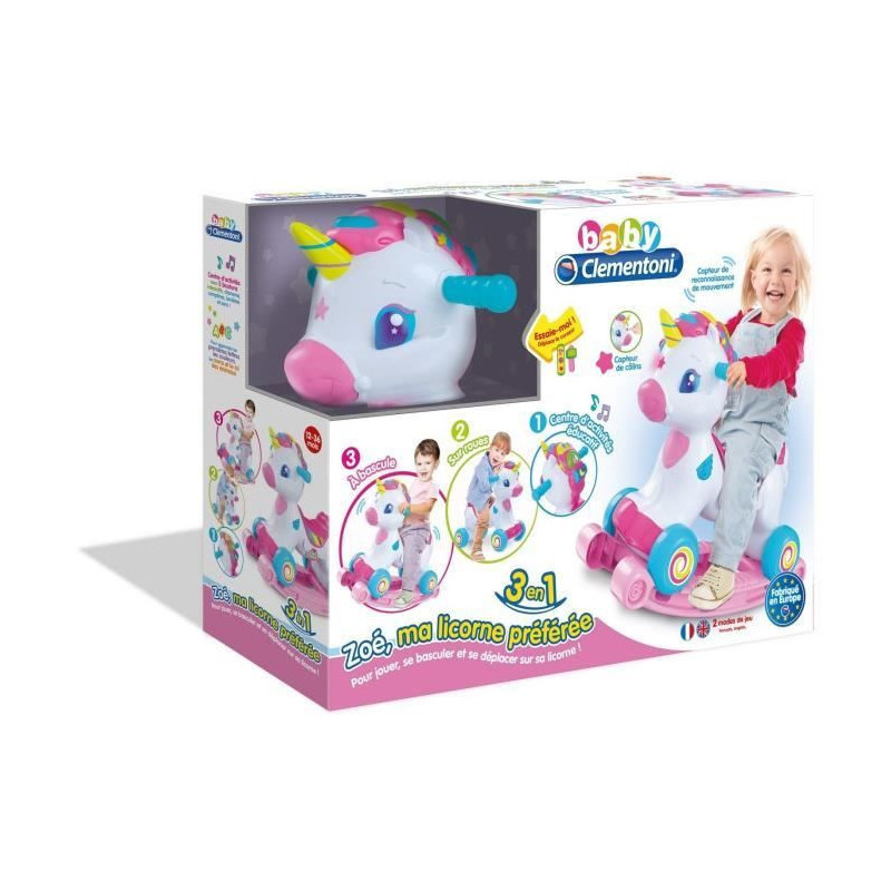 CLEMENTONI BABY LICORNE 3 EN 1