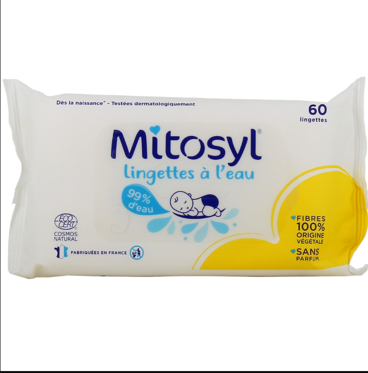 MITOSYL LINGETTES A L'EAU  60 PCS