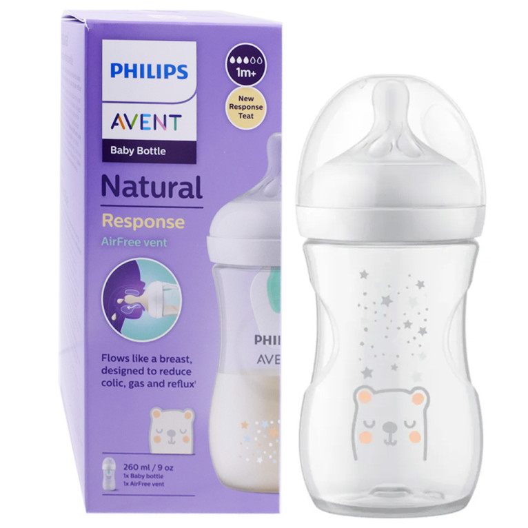 AVENT NATURAL RESPONSE AIRFREE VENT  BIBERON EN PLASTIQUE 260ML