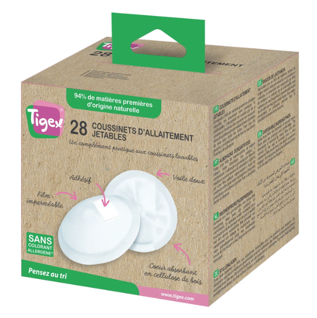 TIGEX 28 COUSSINETS D'ALLAITEMENT JETABLES