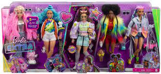 MATTEL GRAND COFFRET 5 POUPEE BARBIE EXTRA