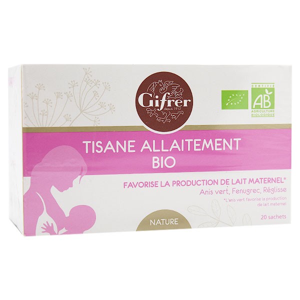 GIFRER TISANE ALLAITEMENT BIO NATURE 20 SACHETS