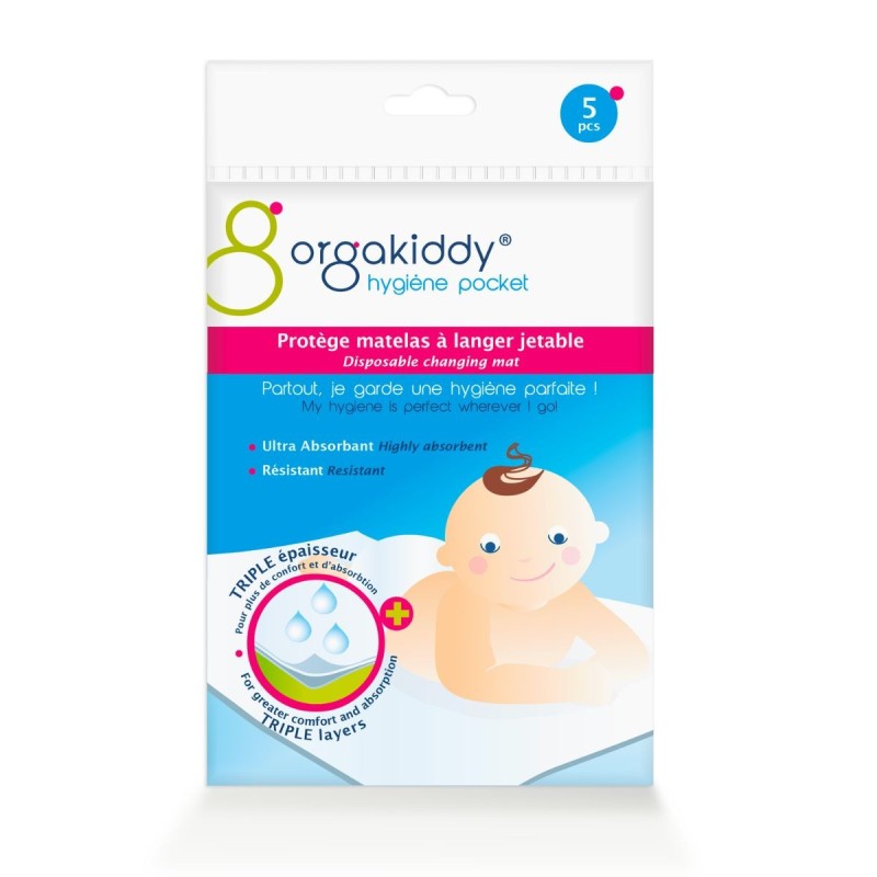 ORGAKIDDY PROTEGE MATELAS A LANGER JETABLE 5 PCS